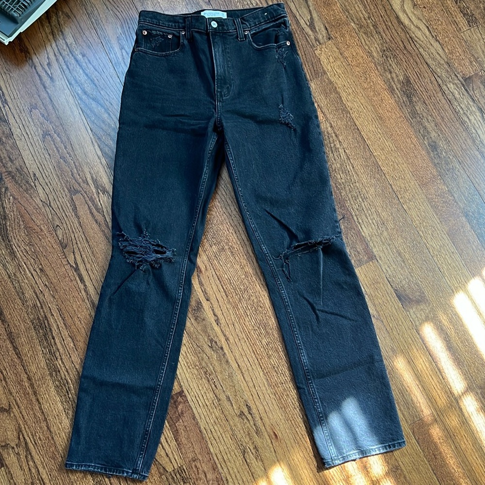 Abercrombie and Fitch 90s straight ultra high-rise